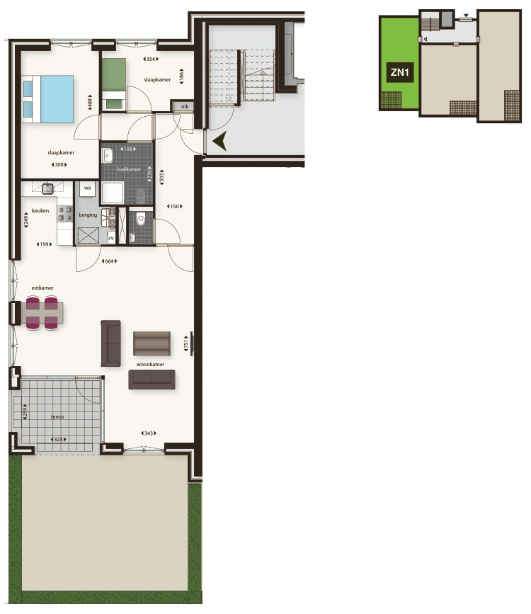 Begane Grond - Appartement ZN01 Begane Grond - Appartement ZN01