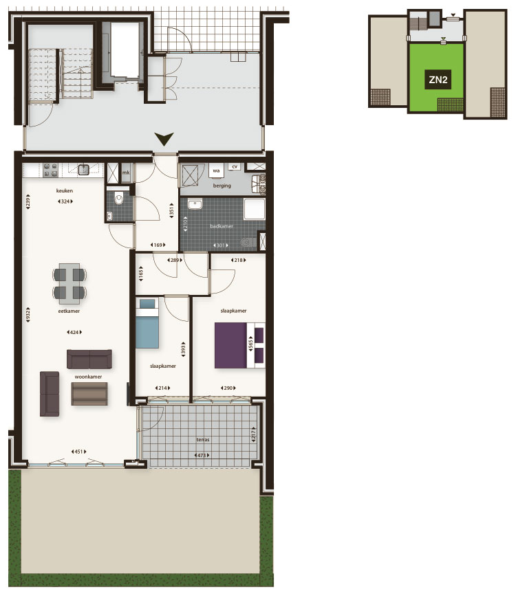 Begane Grond - Appartement ZN02 Begane Grond - Appartement ZN02